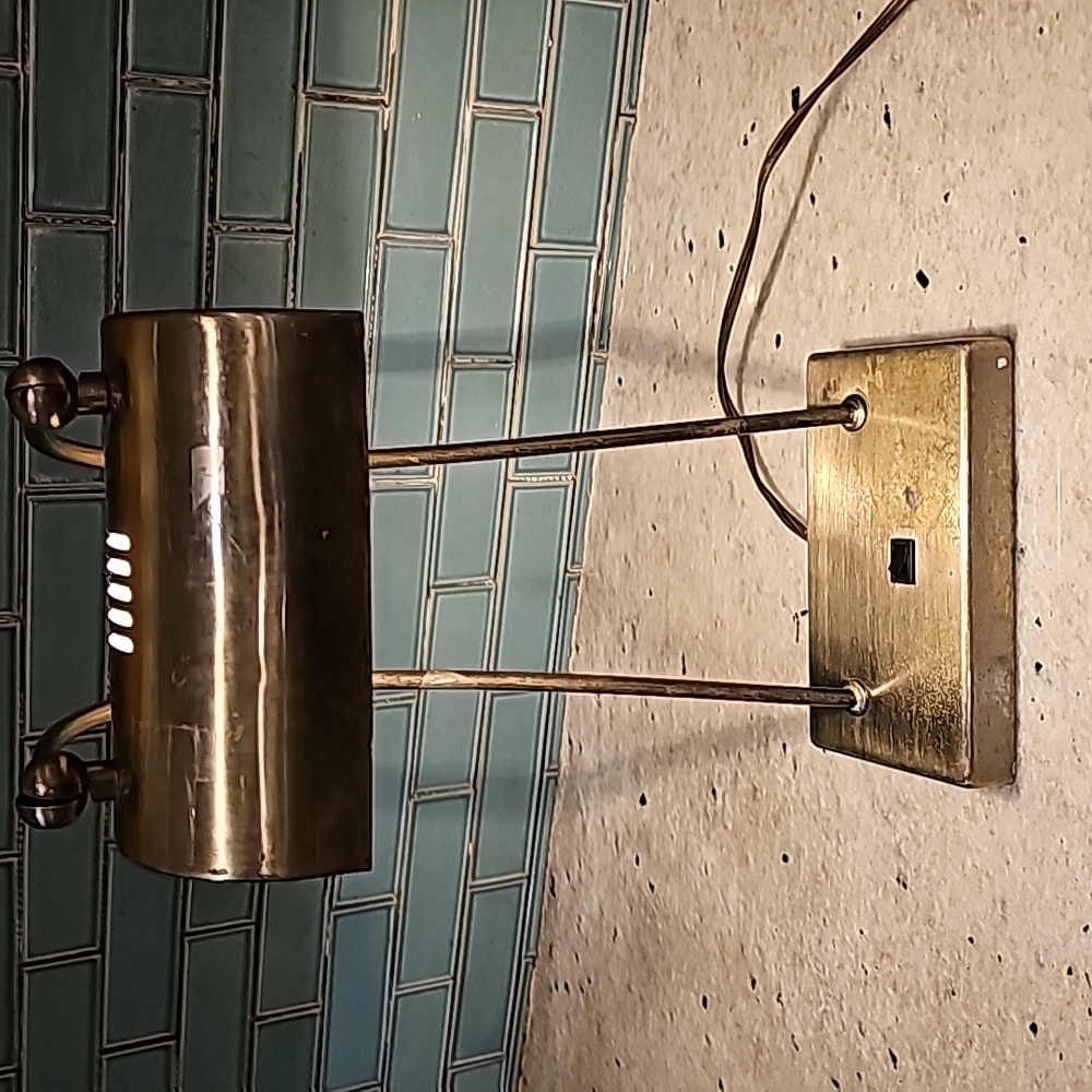 Brass desk lamp